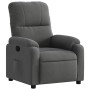 Sillón reclinable tela de microfibra gris oscuro en Sillones | Comprar online en Foru.es