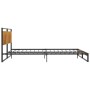 Estructura de cama de metal 160x200 cm de vidaXL, Camas y somieres - Ref: Foro24-324866, Precio: 128,59 €, Descuento: %