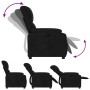 Sillón reclinable tela de microfibra negro en Sillones | Comprar online en Foru.es