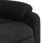 Sillón reclinable tela de microfibra negro en Sillones | Comprar online en Foru.es