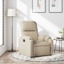 Sillón reclinable tela de microfibra color crema en Sillones | Comprar online en Foru.es