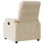 Sillón reclinable tela de microfibra color crema en Sillones | Comprar online en Foru.es