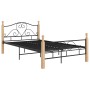 Estructura de cama de metal negro 120x200 cm de vidaXL, Camas y somieres - Ref: Foro24-324941, Precio: 112,72 €, Descuento: %