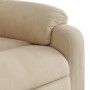 Sillón reclinable tela de microfibra color crema en Sillones | Comprar online en Foru.es