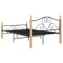 Estructura de cama de metal negro 120x200 cm de vidaXL, Camas y somieres - Ref: Foro24-324941, Precio: 112,72 €, Descuento: %
