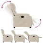 Sillón reclinable tela de microfibra beige en Sillones | Comprar online en Foru.es