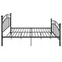 Estructura de cama de metal negra 140x200 cm de vidaXL, Camas y somieres - Ref: Foro24-324976, Precio: 137,55 €, Descuento: %