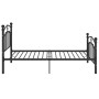 Estructura de cama de metal negro 100x200 cm de vidaXL, Camas y somieres - Ref: Foro24-324970, Precio: 125,03 €, Descuento: %