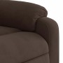 Sillón reclinable de masaje tela de microfibra marrón en Sillones | Comprar online en Foru.es