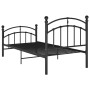 Estructura de cama de metal negro 100x200 cm de vidaXL, Camas y somieres - Ref: Foro24-324970, Precio: 125,03 €, Descuento: %