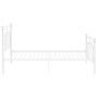 Estructura de cama de metal blanco 90x200 cm de vidaXL, Camas y somieres - Ref: Foro24-324968, Precio: 87,33 €, Descuento: %