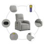 Sillón reclinable de masaje tela de microfibra gris claro en Sillones | Comprar online en Foru.es