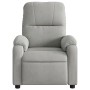 Sillón reclinable de masaje tela de microfibra gris claro en Sillones | Comprar online en Foru.es