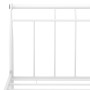 Estructura de cama de metal blanca 160x200 cm de vidaXL, Camas y somieres - Ref: Foro24-325043, Precio: 145,58 €, Descuento: %
