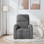 Sillón reclinable de masaje tela de microfibra gris oscuro en Sillones | Comprar online en Foru.es