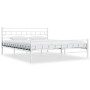 Estructura de cama de metal blanco 200x200 cm de vidaXL, Camas y somieres - Ref: Foro24-285301, Precio: 136,92 €, Descuento: %