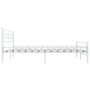 Estructura de cama de metal blanco 200x200 cm de vidaXL, Camas y somieres - Ref: Foro24-285301, Precio: 136,92 €, Descuento: %