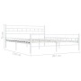 Estructura de cama de metal blanco 200x200 cm de vidaXL, Camas y somieres - Ref: Foro24-285301, Precio: 136,92 €, Descuento: %