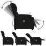 Sillón reclinable de masaje tela de microfibra negro en Sillones | Comprar online en Foru.es