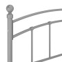 Estructura de cama de metal gris 140x200 cm de vidaXL, Camas y somieres - Ref: Foro24-324978, Precio: 132,75 €, Descuento: %