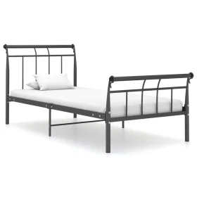 Estructura de cama de metal negro 100x200 cm de vidaXL, Camas y somieres - Ref: Foro24-325033, Precio: 103,85 €, Descuento: %