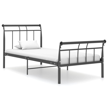 Estructura de cama de metal negro 100x200 cm de vidaXL, Camas y somieres - Ref: Foro24-325033, Precio: 104,91 €, Descuento: %