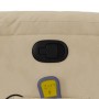 Sillón reclinable de masaje tela de microfibra color crema en Sillones | Comprar online en Foru.es