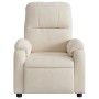 Sillón reclinable de masaje tela de microfibra beige en Sillones | Comprar online en Foru.es