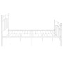 Estructura de cama de metal blanco 120x200 cm de vidaXL, Camas y somieres - Ref: Foro24-324974, Precio: 95,54 €, Descuento: %