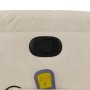 Sillón reclinable de masaje tela de microfibra beige en Sillones | Comprar online en Foru.es
