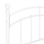 Estructura de cama de metal blanco 120x200 cm de vidaXL, Camas y somieres - Ref: Foro24-324974, Precio: 95,54 €, Descuento: %
