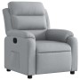 Sillón reclinable de tela gris claro en Sillones | Comprar online en Foru.es