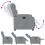 Sillón reclinable de tela gris claro en Sillones | Comprar online en Foru.es