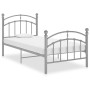 Estructura de cama de metal gris 100x200 cm de vidaXL, Camas y somieres - Ref: Foro24-324972, Precio: 106,99 €, Descuento: %