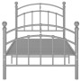 Estructura de cama de metal gris 100x200 cm de vidaXL, Camas y somieres - Ref: Foro24-324972, Precio: 106,99 €, Descuento: %