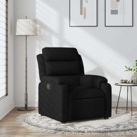 Sillón reclinable de tela negro en Sillones | Comprar online en Foru.es