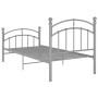 Estructura de cama de metal gris 100x200 cm de vidaXL, Camas y somieres - Ref: Foro24-324972, Precio: 106,99 €, Descuento: %