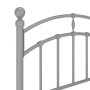Estructura de cama de metal gris 100x200 cm de vidaXL, Camas y somieres - Ref: Foro24-324972, Precio: 106,99 €, Descuento: %