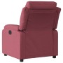 Sillón reclinable de tela rojo tinto en Sillones | Comprar online en Foru.es