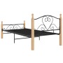 Estructura de cama de metal negra 90x200 cm de vidaXL, Camas y somieres - Ref: Foro24-324939, Precio: 94,53 €, Descuento: %