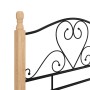 Estructura de cama de metal negra 90x200 cm de vidaXL, Camas y somieres - Ref: Foro24-324939, Precio: 94,53 €, Descuento: %