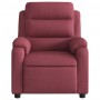 Sillón reclinable de tela rojo tinto en Sillones | Comprar online en Foru.es