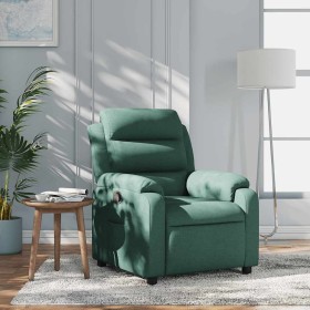 Sillón reclinable de tela verde oscuro en Sillones | Comprar online en Foru.es