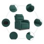 Sillón reclinable de tela verde oscuro en Sillones | Comprar online en Foru.es