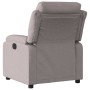Sillón reclinable de tela gris taupe en Sillones | Comprar online en Foru.es