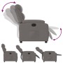 Sillón reclinable de tela gris taupe en Sillones | Comprar online en Foru.es