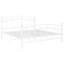 Estructura de cama de metal blanco 160x200 cm de vidaXL, Camas y somieres - Ref: Foro24-324980, Precio: 151,09 €, Descuento: %