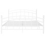 Estructura de cama de metal blanco 160x200 cm de vidaXL, Camas y somieres - Ref: Foro24-324980, Precio: 151,09 €, Descuento: %