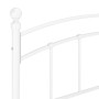 Estructura de cama de metal blanco 160x200 cm de vidaXL, Camas y somieres - Ref: Foro24-324980, Precio: 151,09 €, Descuento: %