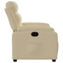 Sillón reclinable de tela crema en Sillones | Comprar online en Foru.es
